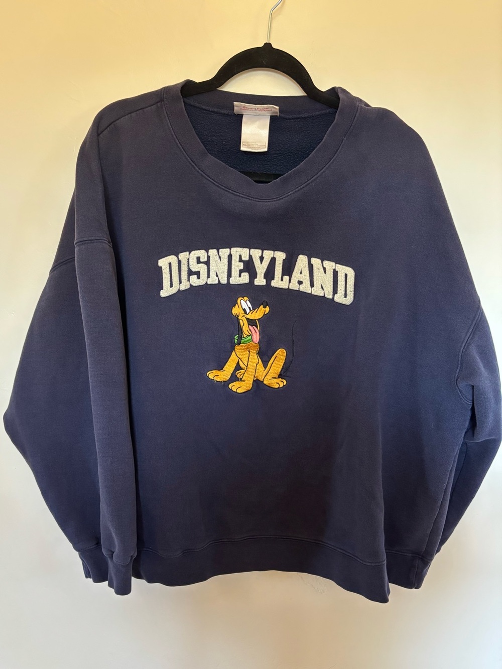 Vintage Disney Navy Pluto Crewneck Sweatshirt